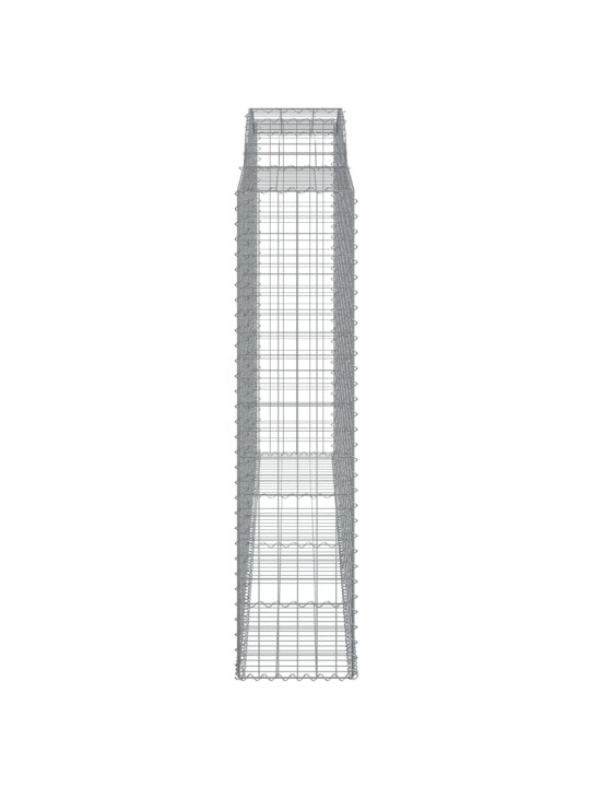 Kaarevat kivikorit 10 kpl 300x50x200/220 cm galvanoitu rauta
