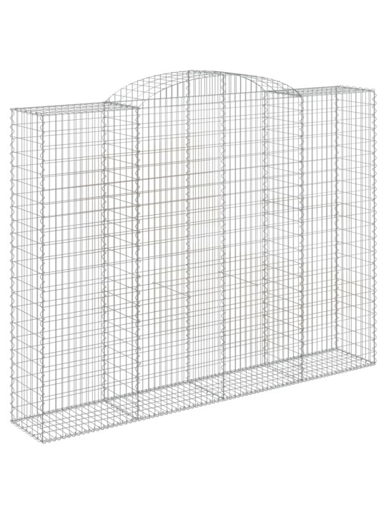 Kaarevat kivikorit 11 kpl 300x50x220/240 cm galvanoitu rauta