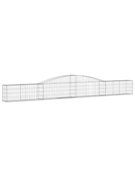 Kaarevat kivikorit 15 kpl 400x30x40/60 cm galvanoitu rauta