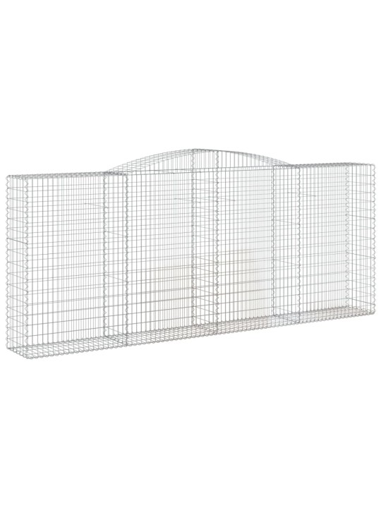 Kaarevat kivikorit 20 kpl 400x50x160/180 cm galvanoitu rauta