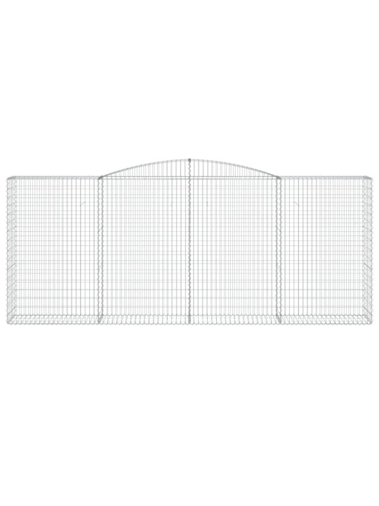 Kaarevat kivikorit 20 kpl 400x50x160/180 cm galvanoitu rauta