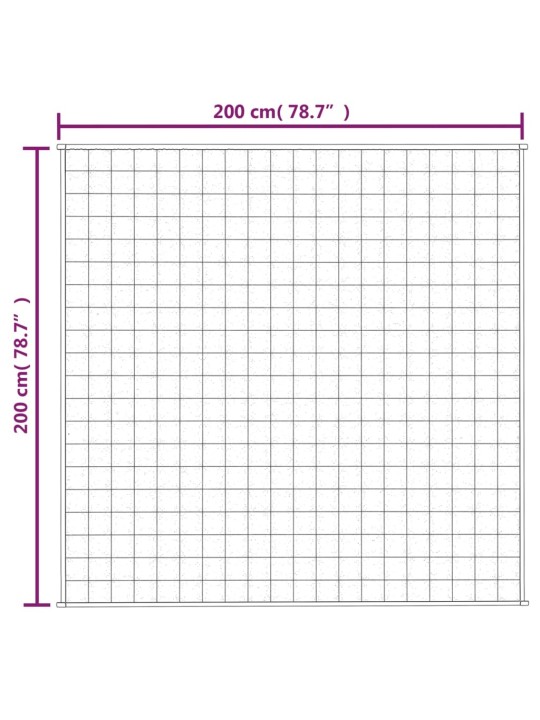 Painopeitto harmaa 200x200 cm 13 kg kangas