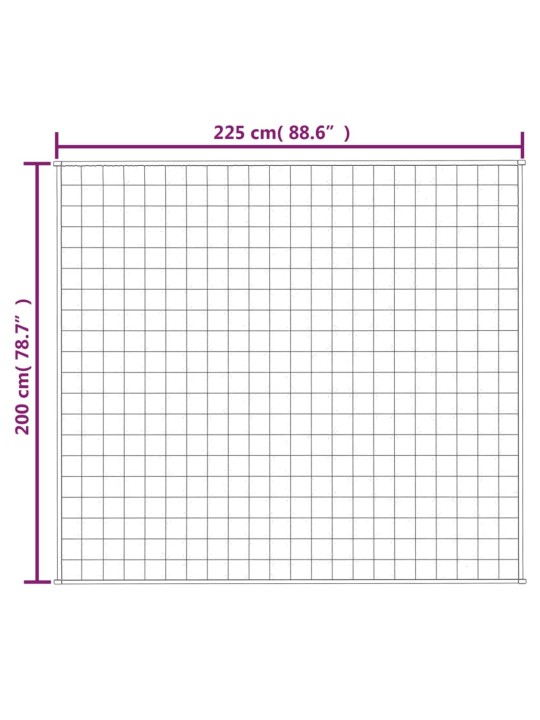 Painopeitto vaalea kerma 200x225 cm 13 kg kangas