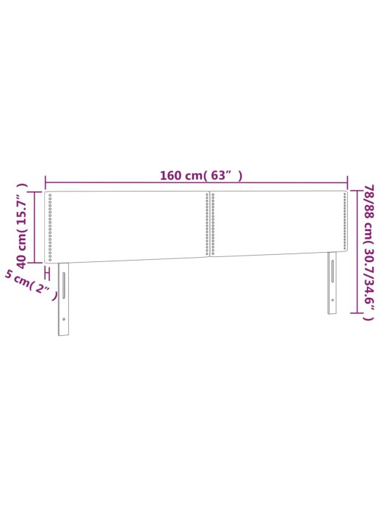 Päätylevyt 2 kpl musta 80x5x78/88 cm keinonahka