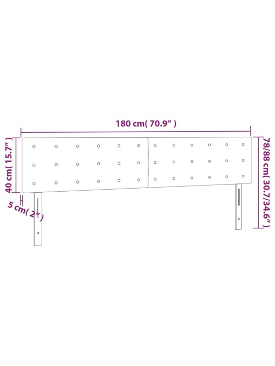 Päätylevyt 2 kpl musta 90x5x78/88 cm keinonahka