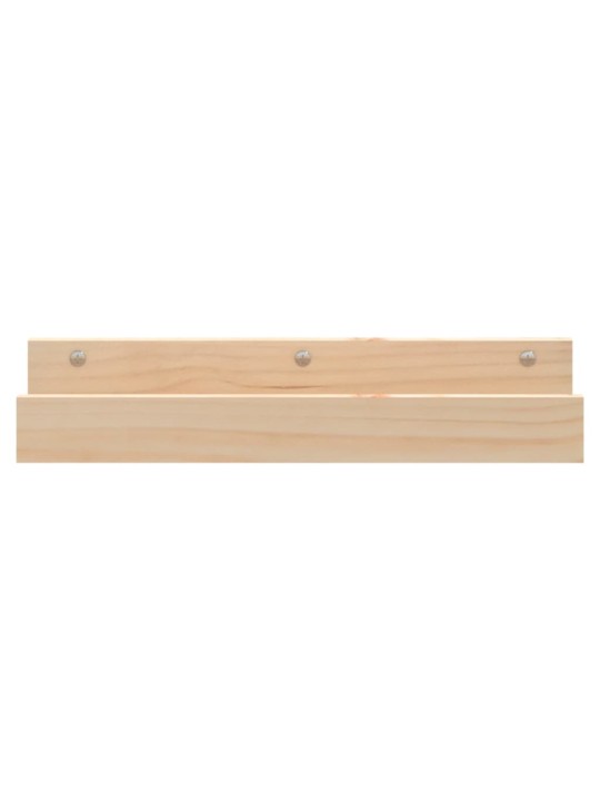Seinähyllyt 2 kpl 50x12x9 cm täysi mänty