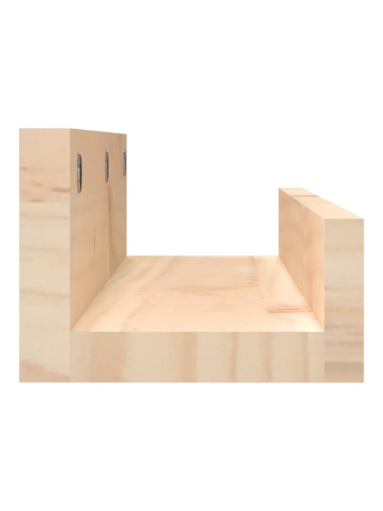 Seinähyllyt 2 kpl 50x12x9 cm täysi mänty