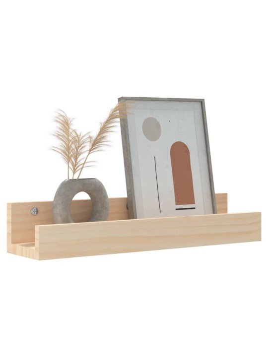 Seinähyllyt 2 kpl 50x12x9 cm täysi mänty