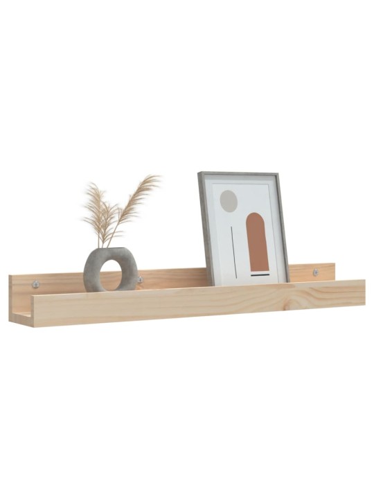 Seinähyllyt 2 kpl 80x12x9 cm täysi mänty