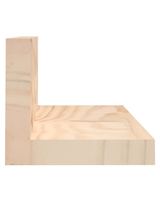 Seinähyllyt 2 kpl 80x11x9 cm täysi mänty