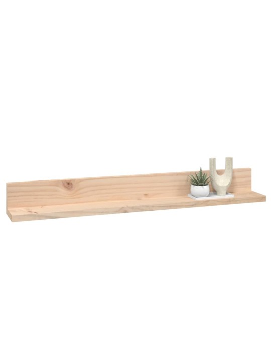 Seinähyllyt 2 kpl 80x11x9 cm täysi mänty