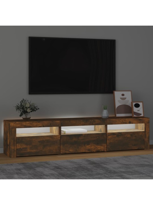 TV-taso LED-valoilla savutammi 180x35x40 cm