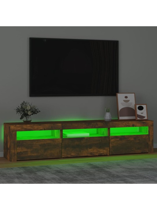 TV-taso LED-valoilla savutammi 180x35x40 cm