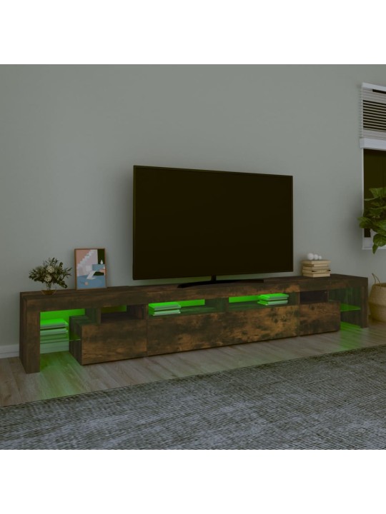 TV-taso LED-valoilla savutammi 260x36,5x40 cm