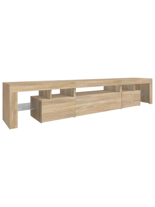 Tv-taso led-valoilla sonoma-tammi 215x36,5x40 cm