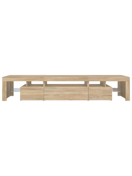 Tv-taso led-valoilla sonoma-tammi 215x36,5x40 cm