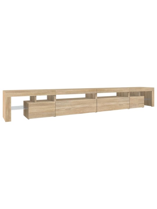Tv-taso led-valoilla sonoma-tammi 290x36,5x40 cm