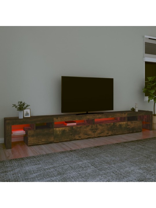 TV-taso LED-valoilla savutammi 290x36,5x40 cm