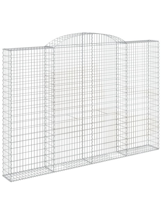 Kaareva kivikori 300x30x200/220 cm galvanoitu rauta