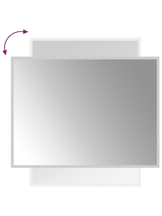 Kylpyhuoneen led-peili 60x80 cm