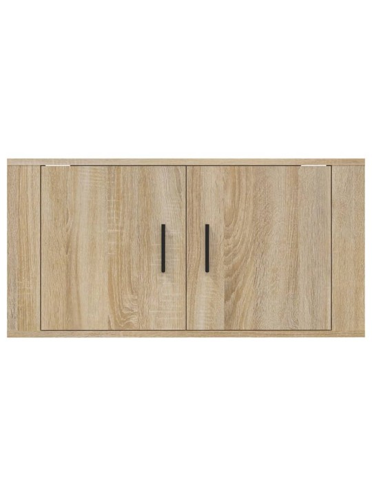 Seinäkiinnitettävä TV-taso Sonoma-tammi 80x34,5x40 cm