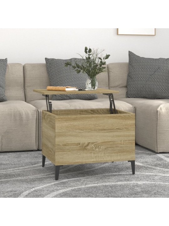 Sohvapöytä sonoma-tammi 60x44,5x45 cm tekninen puu