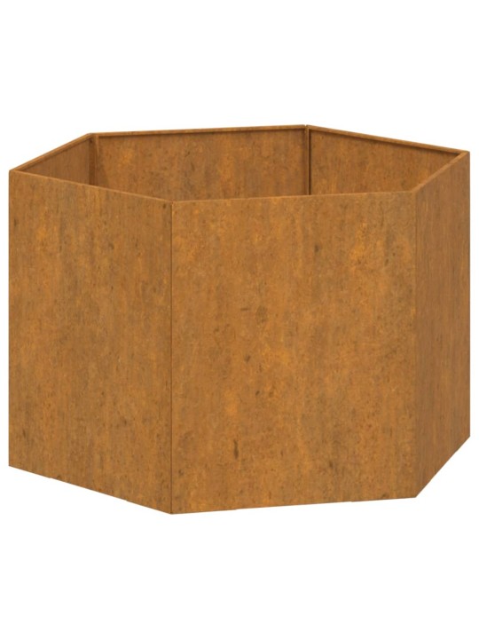 Kukkalaatikko ruoste 60x60x45 cm Corten teräs