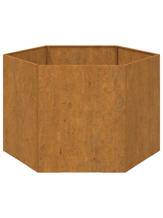 Kukkalaatikko ruoste 60x60x45 cm Corten teräs