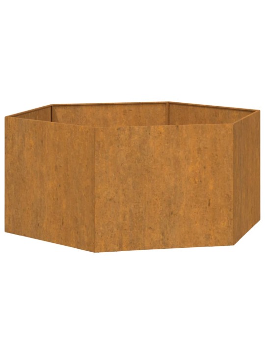 Kukkalaatikko ruoste 90x90x45 cm Corten teräs