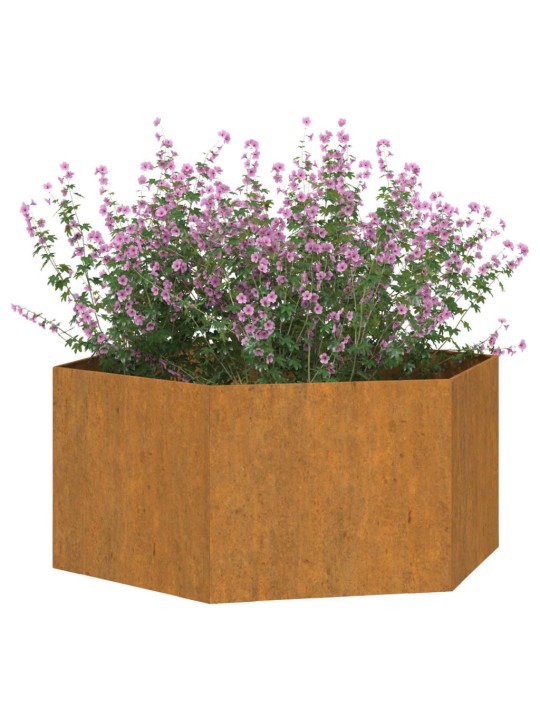 Kukkalaatikko ruoste 90x90x45 cm Corten teräs