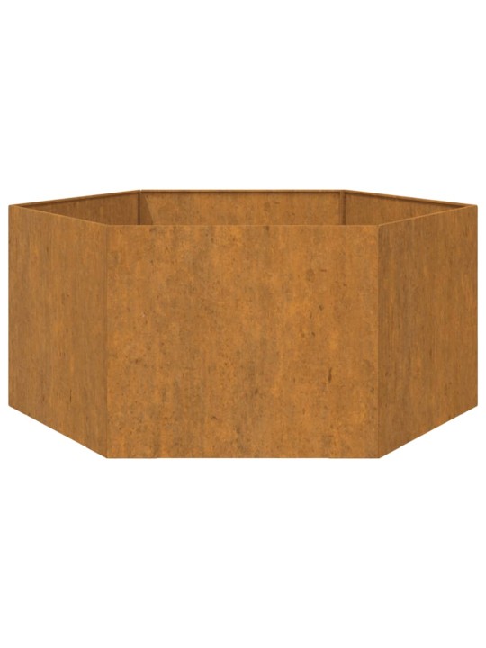 Kukkalaatikko ruoste 90x90x45 cm Corten teräs