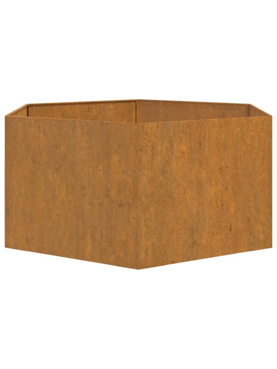 Kukkalaatikko ruoste 90x90x45 cm Corten teräs