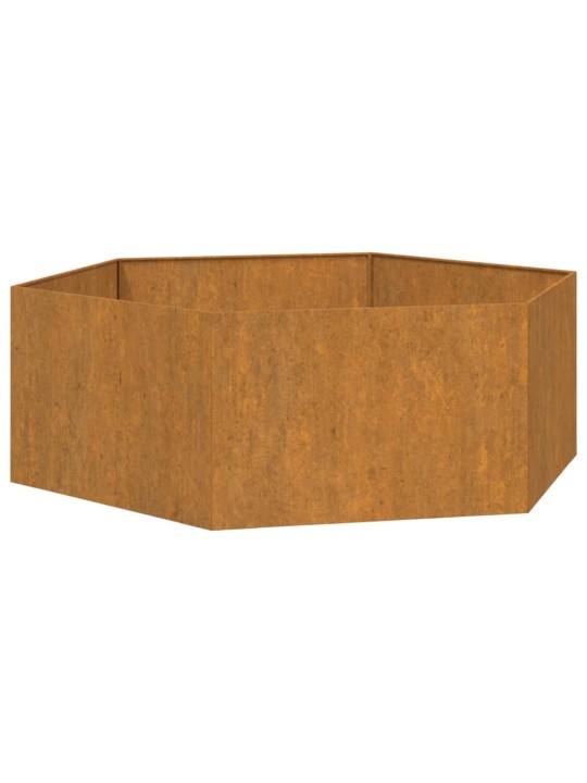 Kukkalaatikko ruoste 138x120x45 cm Corten teräs