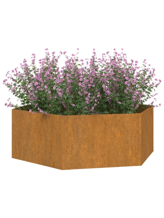 Kukkalaatikko ruoste 138x120x45 cm Corten teräs