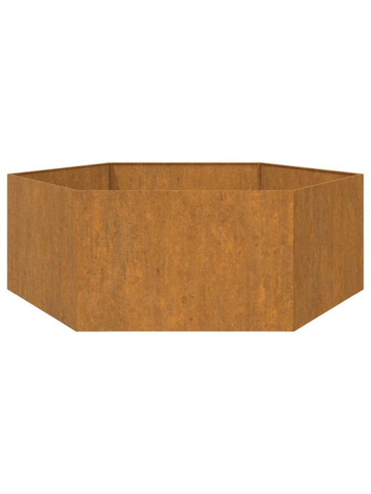 Kukkalaatikko ruoste 138x120x45 cm Corten teräs