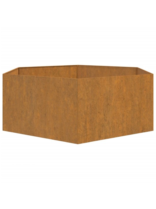 Kukkalaatikko ruoste 138x120x45 cm Corten teräs