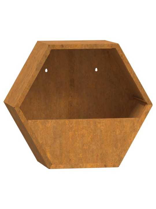 Kukkalaatikot 2 kpl ruoste Corten teräs 30x10x25 cm