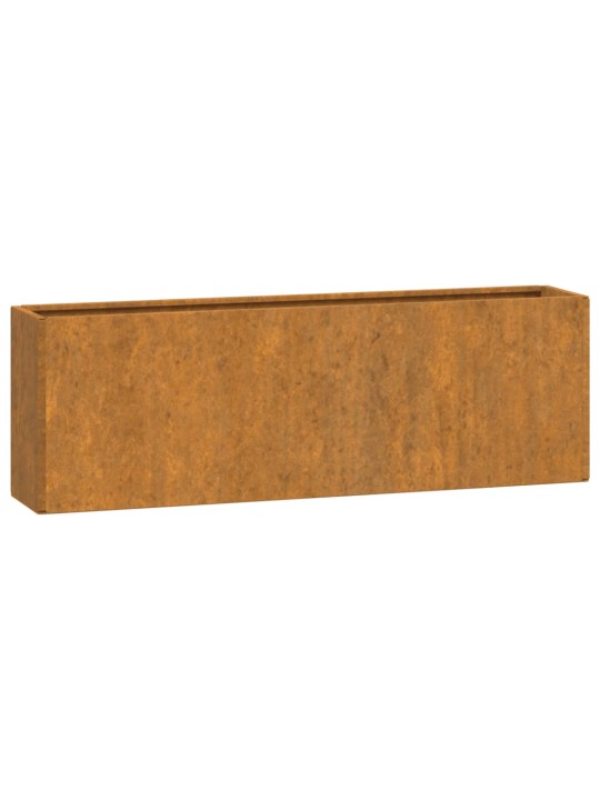 Kukkalaatikot 2 kpl ruoste Corten teräs 53x10x17 cm