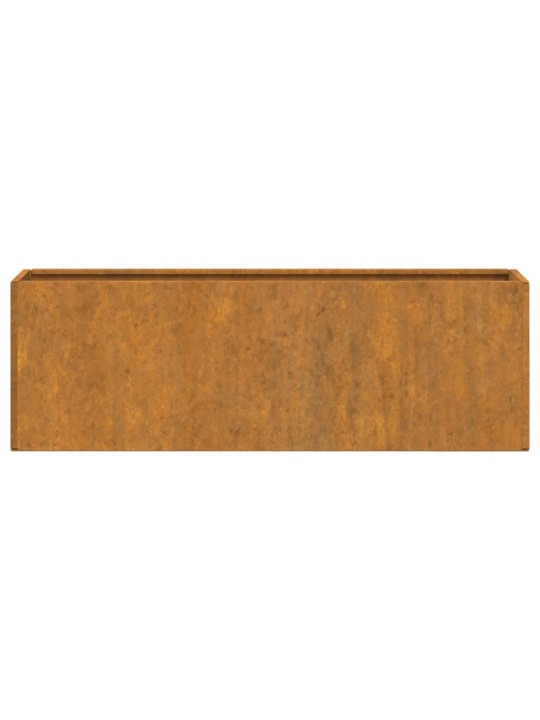 Kukkalaatikot 2 kpl ruoste Corten teräs 53x10x17 cm