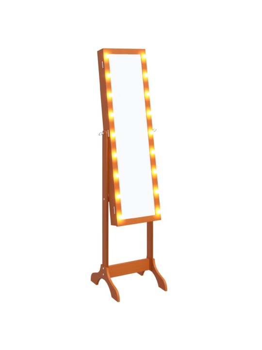 Vapaasti seisova peili LED-valoilla 34x37x146 cm