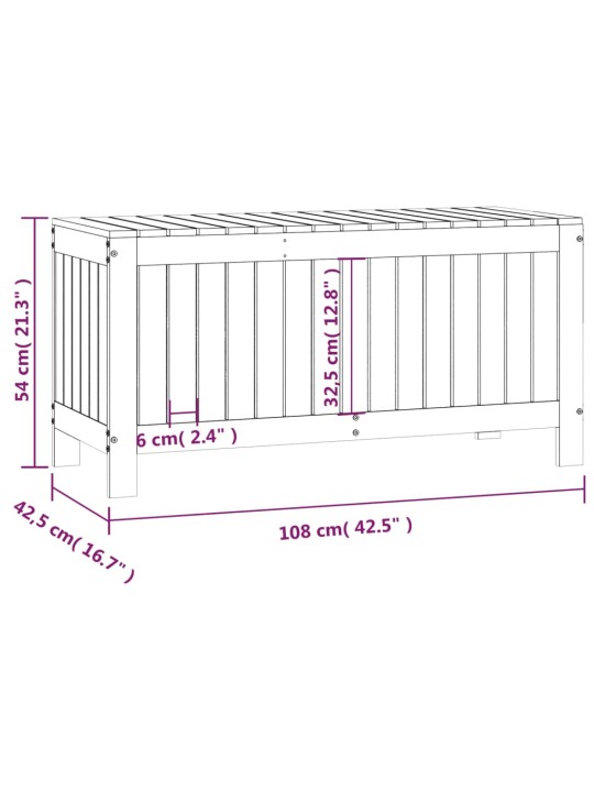 Säilytyslaatikko hunajanruskea 108x42,5x54 cm täysi mänty