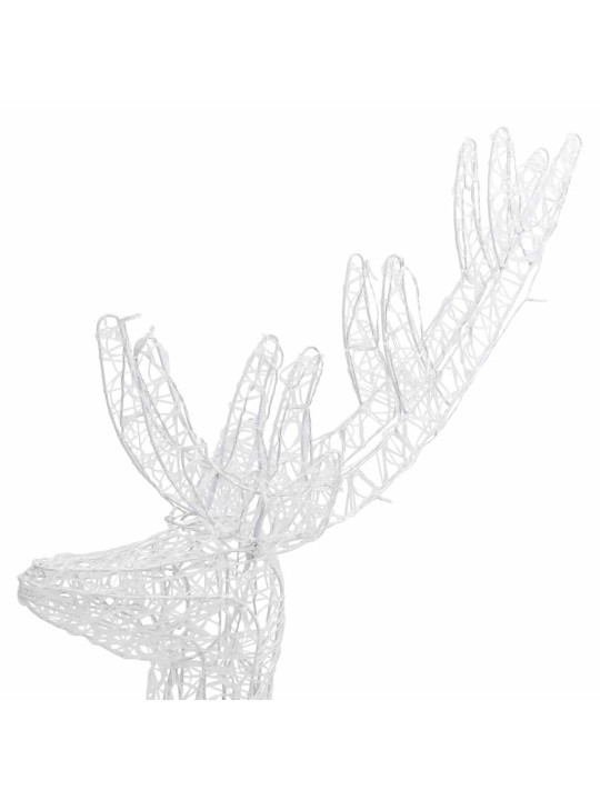 XXL Jouluporot akryyli 250 LED-valoa 2 kpl 180 cm lämmin valk.