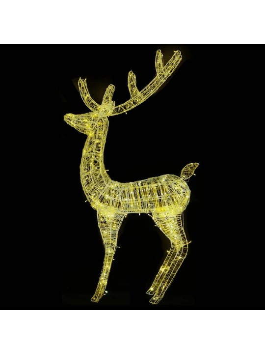 XXL Jouluporot akryyli 250 LED-valoa 2 kpl 180 cm lämmin valk.