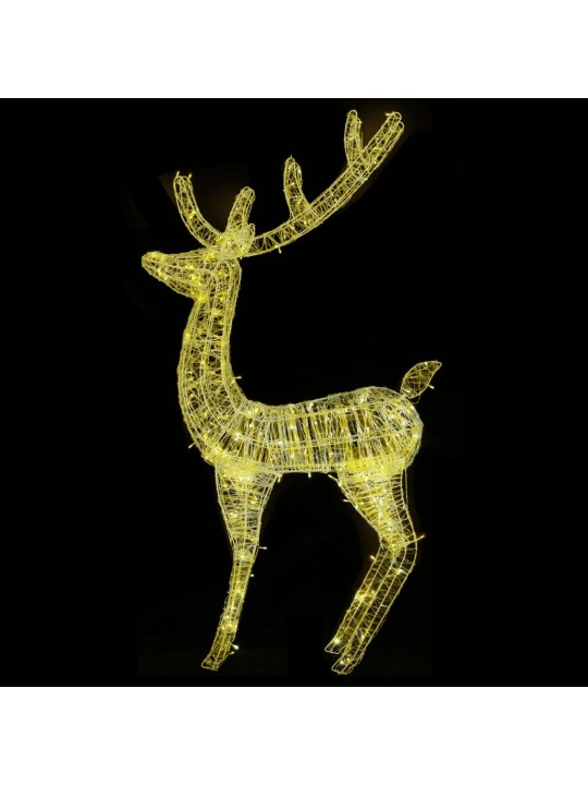XXL Jouluporot akryyli 250 LED-valoa 3 kpl 180 cm lämmin valk.