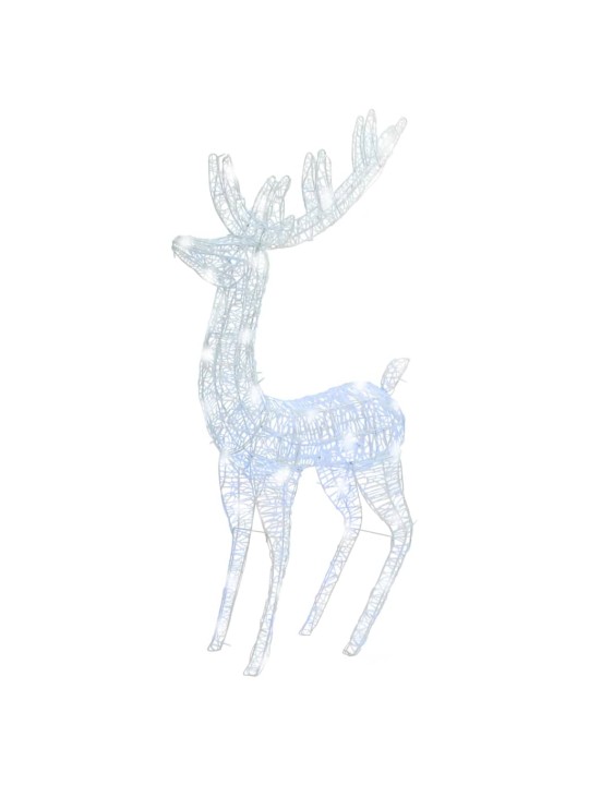 XXL Jouluporot akryyli 250 LED-valoa 2 kpl 180 cm kylmä valk.