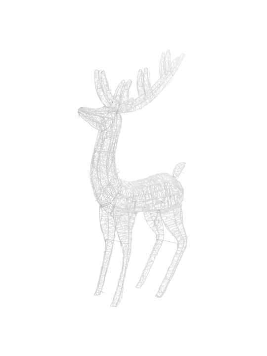 XXL Jouluporot akryyli 250 LED-valoa 2 kpl 180 cm kylmä valk.