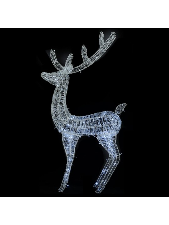 XXL Jouluporot akryyli 250 LED-valoa 2 kpl 180 cm kylmä valk.