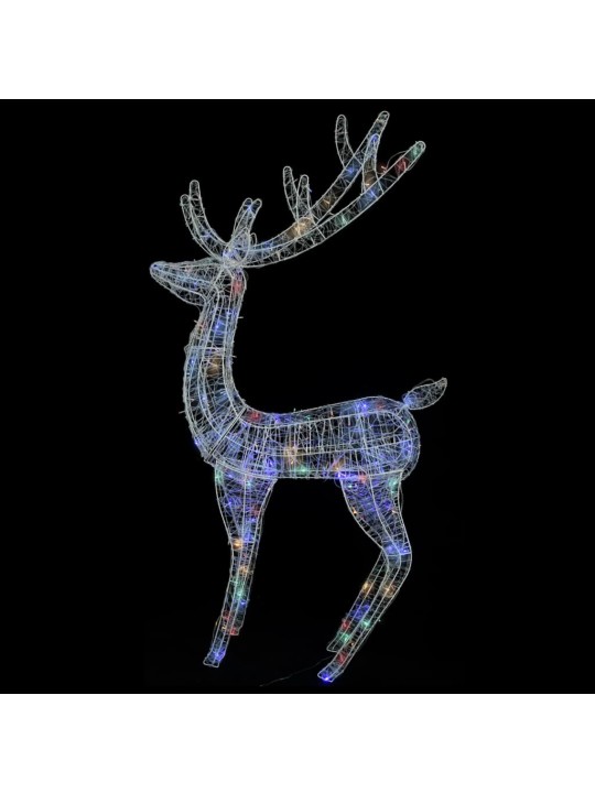Xxl jouluporot akryyli 250 led-valoa 2 kpl 180 cm monivärinen