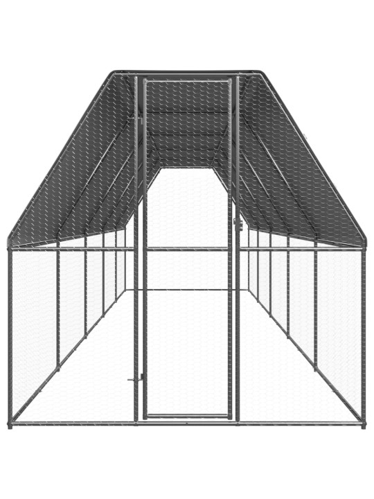 Ulkotilan kanahäkki 2x10x2 m galvanoitu teräs