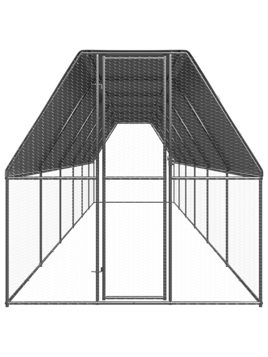 Ulkotilan kanahäkki 2x12x2 m galvanoitu teräs